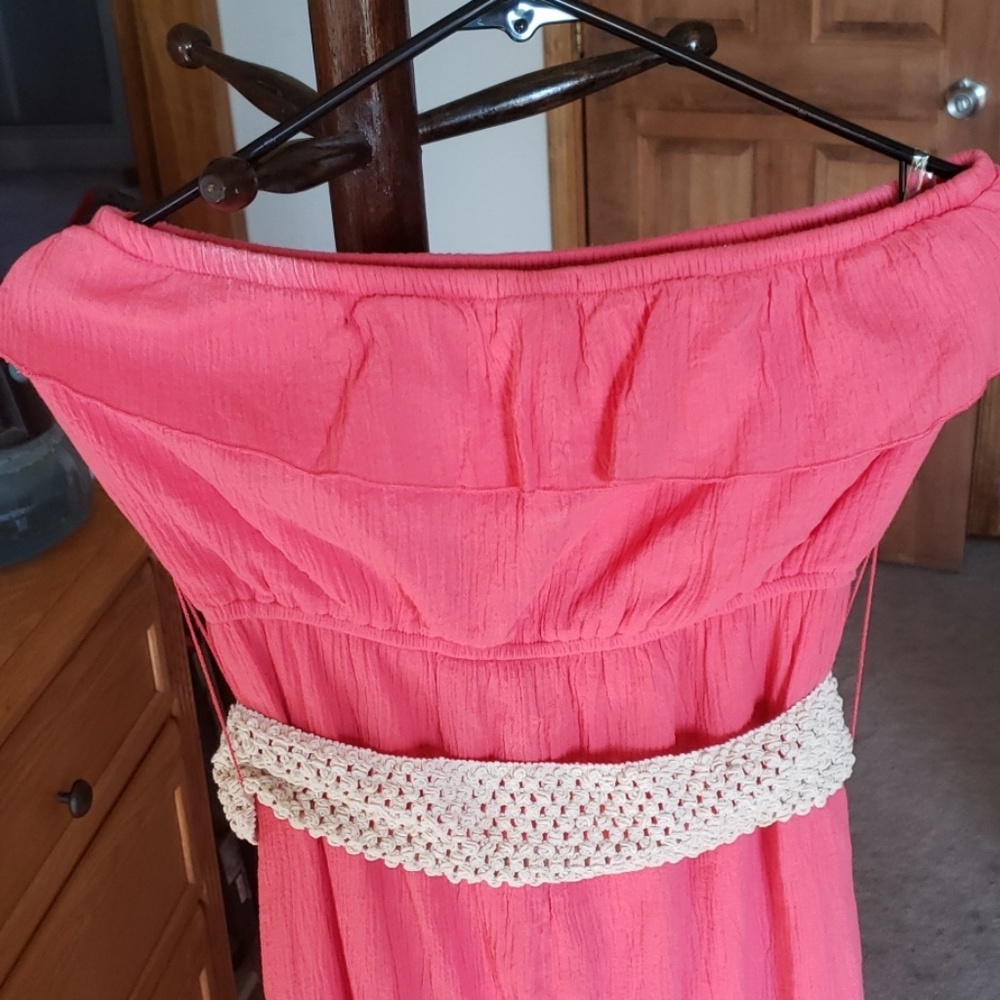 EUC 3 Pink Hearts Strapless Dress - Picture 2 of 4